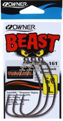 1 Packet Of Owner Beast 5130 Unweighted Hooks With Twistlock Centering Pins -Fishing Shop 1241640 125bc58d 8a05 48ce a22f 33a4add3d29f
