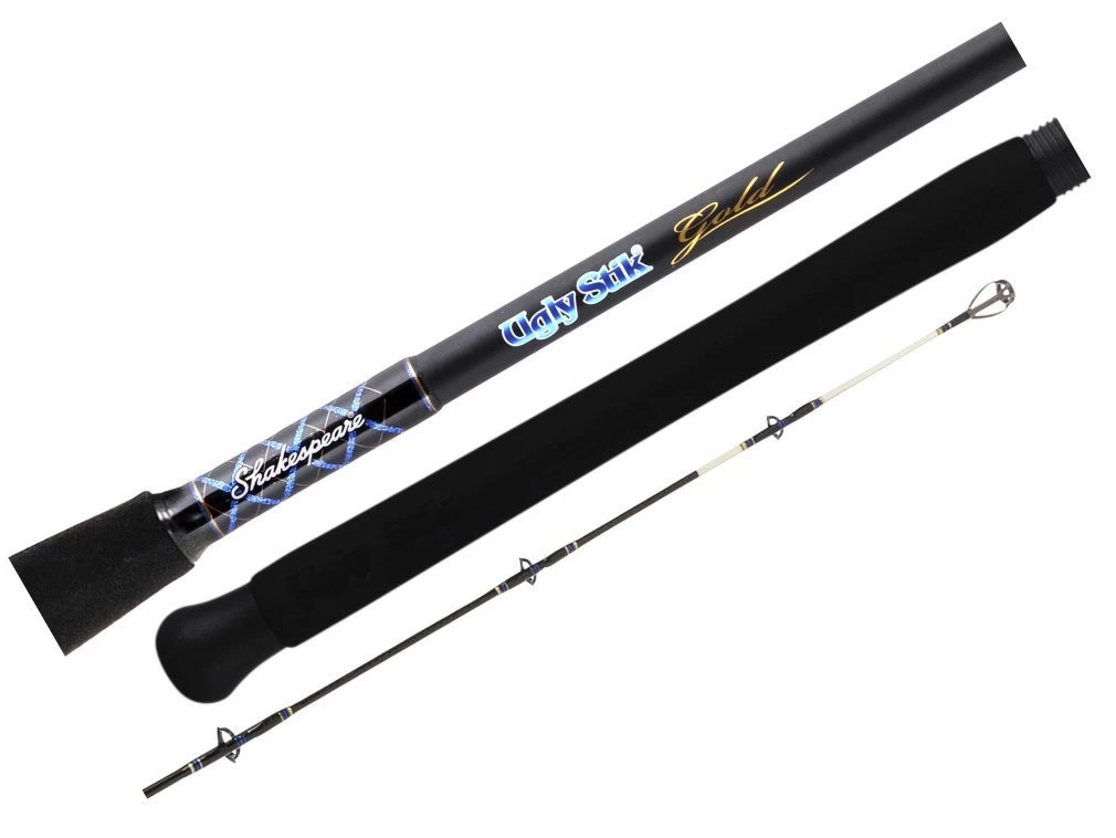 8ft Ugly Stik Gold 5-8kg Spinning Fishing Rod - 2 Piece Spin Rod 1 8ft Ugly Stik Gold 5-8kg Spinning Fishing Rod - 2 Piece Spin Rod