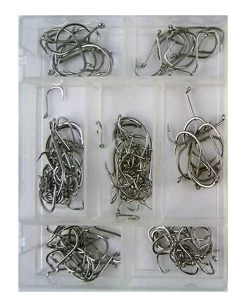 Surecatch 140 Piece Assorted Suicide Fishing Hook Pack In Tackle Box