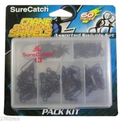 60 X Surecatch Assorted Black Crane Swivels With Coastlock Snaps In Tackle Box -Fishing Shop 308asbccs 0cce34ea 4d93 4d8c b81b 52b90757fe31
