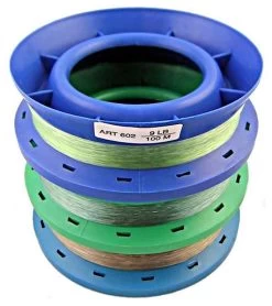 3 X 6 Inch Hand Casters Pre Rigged With 100m Of 9lb Mono Fishing Line