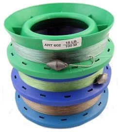 3 X 6 Inch Hand Casters Pre Rigged With 100m Of 15lb Mono Fishing Line