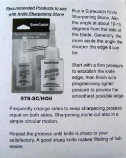 Surecatch Fishing Knife Sharpening Stone - Hi Grade Aluminium Oxide -Fishing Shop 309kss 8dd117e1 7615 4c1f bfab 58a3299a395d