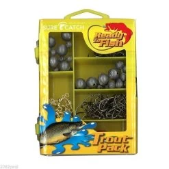 Surecatch 153pc Trout Pack In Fishing Tackle Box - Tackle Kit -Fishing Shop 309pkt 4390ab4d 2d40 4bd6 bd22 c6a4e98c989f