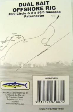 Wilson Live Dual Bait Offshore Rig - 8/0 Circle & 2 X 6/0 Snooded Paternoster -Fishing Shop 331rdbor6 0 11b2c279 80a2 4ebf a5c2 977dfc551ee5