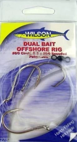 Wilson Live Dual Bait Offshore Rig - 8/0 Circle & 2 X 6/0 Snooded Paternoster -Fishing Shop 331rdbor6 0 b376afe7 8f40 4cdf 8838 a852567c862b