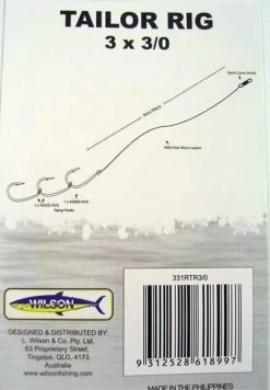 Wilson Tailor Fishing Rig 3x5/0 Hook-Setup - 40lb Clear Mono Leader 12 Wilson Tailor Fishing Rig 3x5/0 Hook-Setup - 40lb Clear Mono Leader -Fishing Shop 331rtr5 0 b662a80e a5b6 41d7 a7e5 b7c273f99321