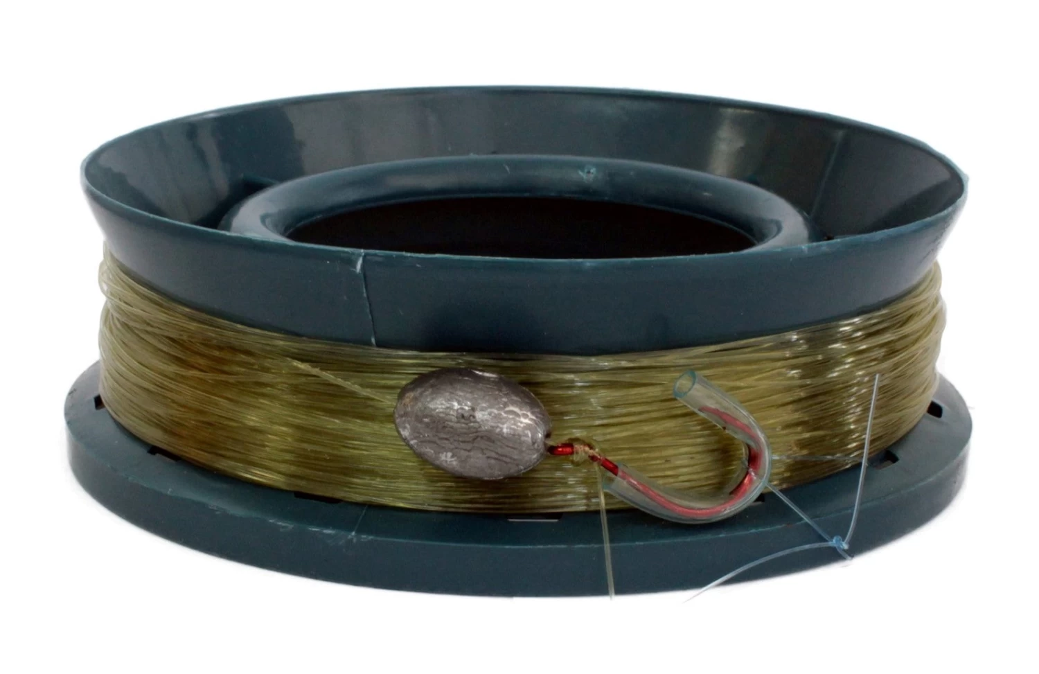 Surecatch 6 Inch Rigged Handcaster With 50lb Mono Fishing Line And Bean Sinker 1 Surecatch 6 Inch Rigged Handcaster With 50lb Mono Fishing Line And Bean Sinker