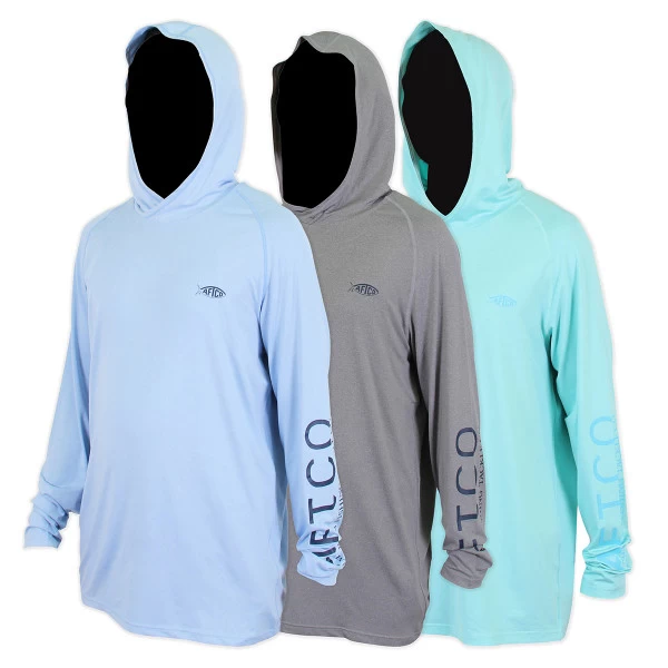 AFTCO SAMURAI SUN PROTECTION HOODIE SHIRT 1 AFTCO SAMURAI SUN PROTECTION HOODIE SHIRT