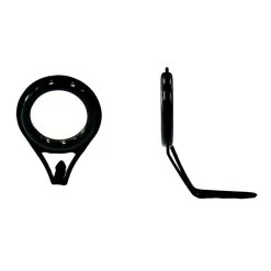 Black Replacement Single Foot Fishing Rod Runner With Grey Aluminium Oxide Ring -Fishing Shop GBS30