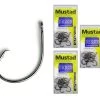 3 Packs Of Mustad 39951NPBLN Demon Circle Light Chemically Sharp Fishing Hooks