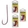 3 Packs Of Mustad 90234NPNR Bloodworm Chemically Sharp Fishing Hooks