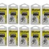10 Packs Of Mustad 92604NPBLN Penetrator Chemically Sharp Fishing Hooks
