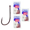 3 Packs Of Mustad 92668NPNR Red Baitholder Chemically Sharp Fishing Hooks