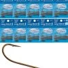 10 Pack Of Jarvis Walker Bronze Long Shank Fishing Hooks