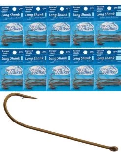 10 Pack Of Jarvis Walker Bronze Long Shank Fishing Hooks 6 10 Pack Of Jarvis Walker Bronze Long Shank Fishing Hooks -Fishing Shop JW 10Pack Long Shank 9145223d c6fe 482e bfd3 c186c2aef4dc
