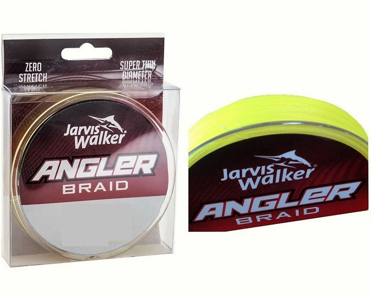 150yd Spool Of 50lb Jarvis Walker Angler Braid - Chartreuse Fishing Braid 1 150yd Spool Of 50lb Jarvis Walker Angler Braid - Chartreuse Fishing Braid