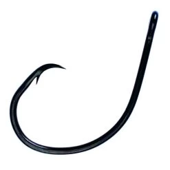 50 Pack Of Size 8/0 Eagle Claw Lazer Sharp L2004 Mid Gauge Platinum Black Circle Hooks