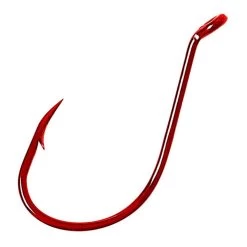 5 Packets Of Eagle Claw Lazer Sharp L2R Red Long Shank Octopus Hooks -Fishing Shop L2RG1 0