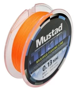 1 X 250m Spool Of Mustad Thor Braid - 4 Strand Hot Orange Braided Fishing Line -Fishing Shop MBTO2100
