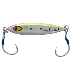 80gm Mustad Wingman Fast Sinking Fishing Jig Lure With 2 Ultrapoint Assist Hooks -Fishing Shop MJIG06 PKC 80