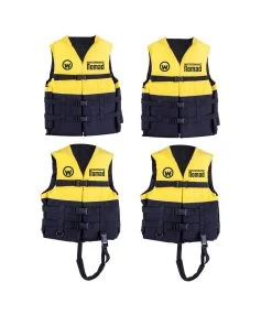 2 X Watersnake Nomad Adult Or Child Life Jackets - Yellow Level 50 PFDs