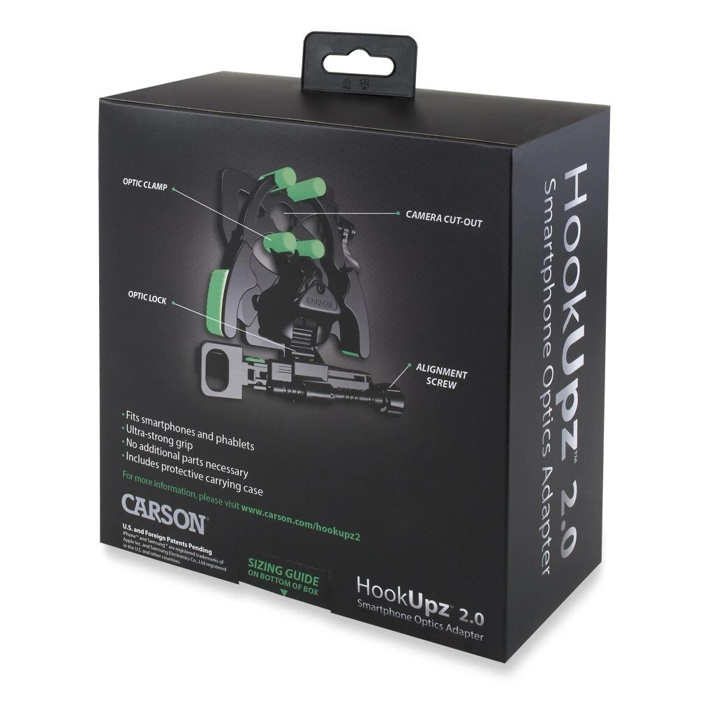 Carson IS-200 HookUpz 2.0 Universal Smartphone Optics Digiscoping Adapter 11 Carson IS-200 HookUpz 2.0 Universal Smartphone Optics Digiscoping Adapter - Image 11