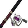 6'6 Rapala Femme Fatale 3-5kg Purple Fishing Rod & Reel Combo Spooled With Line