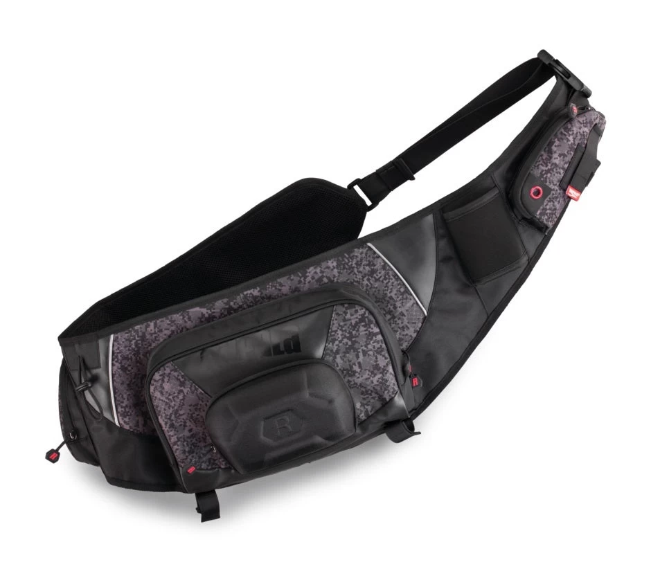 Rapala Digi Camo/Black Urban Sling Bag With Multiple Storage Pockets 1 Rapala Digi Camo/Black Urban Sling Bag With Multiple Storage Pockets