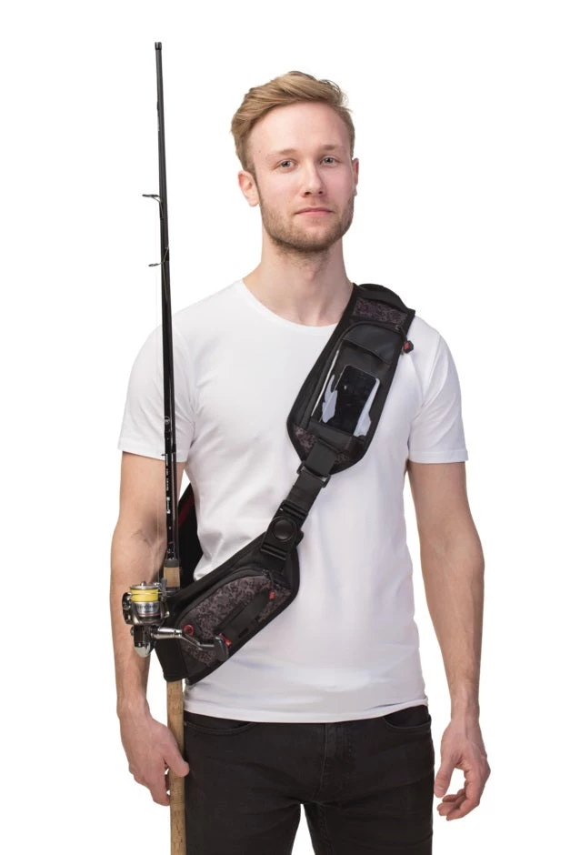 Rapala Digi Camo/Black Urban Sling Bag With Multiple Storage Pockets 5 Rapala Digi Camo/Black Urban Sling Bag With Multiple Storage Pockets - Image 5