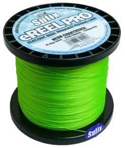 1000yd Spool Of Neon Chartreuse Sufix E-Reel Pro Braid For Electric Fishing Reels
