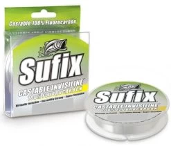 100yd Spool Of Sufix Castable Invisiline 100% Fluorocarbon Fishing Line-Leader -Fishing Shop SUFFI140100CL