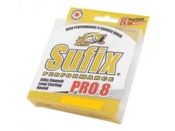 300yd Spool Of Sufix Pro 8 Braided Fishing Line - Hi-Vis Yellow Fishing Braid -Fishing Shop Sufix Pro8 Yel 300yd 15lb