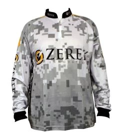 Zerek Long Sleeve Breathable Fishing Shirt With Zipper - UPF 25+ Fishing Jersey [Size: 4XL]