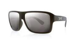 Tonic Swish Polarised Sunglasses With Glass Silver Mirror Lens And Black Frame
