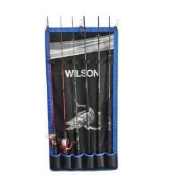 Wilson Fishing Rod Hanger-Wall Hanging Fishing Rod Holder-Holds 6 Rods Or Combos