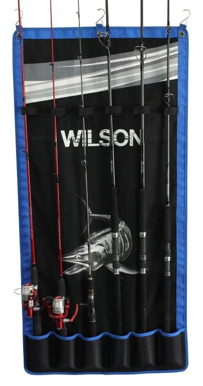 Wilson Fishing Rod Hanger-Wall Hanging Fishing Rod Holder-Holds 6 Rods Or Combos 7 Wilson Fishing Rod Hanger-Wall Hanging Fishing Rod Holder-Holds 6 Rods Or Combos - Image 7