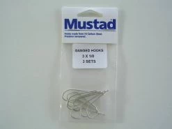 Mustad Pre-Rigged Gang Hooks 1/0 3 Hooks 3 Sets Kirby