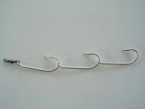 Mustad Pre-Rigged Swivel Gang Hooks 3/0 3 Hooks 3 Sets 3 Mustad Pre-Rigged Swivel Gang Hooks 3/0 3 Hooks 3 Sets - Image 3
