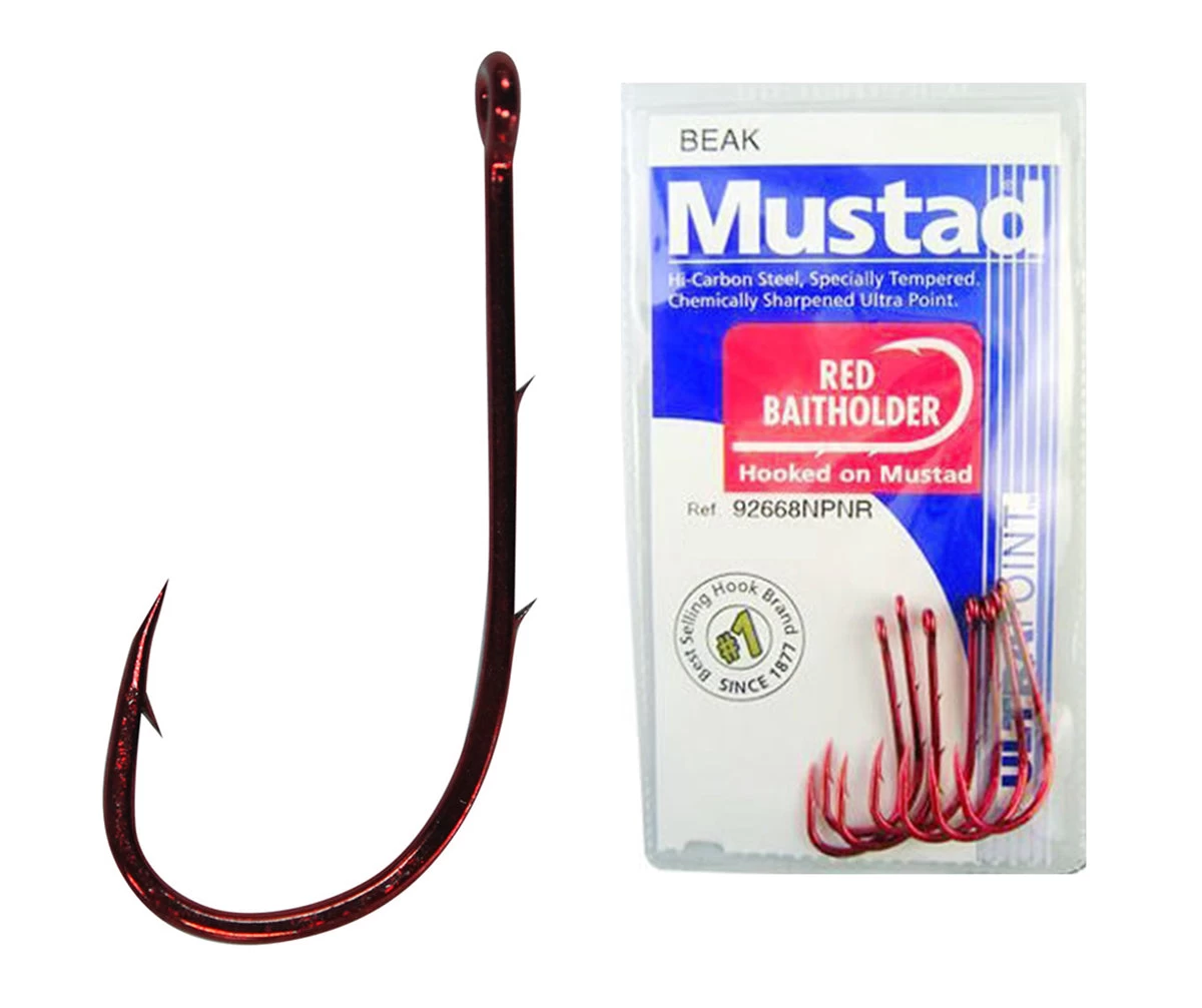1 Packet Of Mustad 92668NPNR Red Baitholder Chemically Sharp Fishing Hooks 9 1 Packet Of Mustad 92668NPNR Red Baitholder Chemically Sharp Fishing Hooks - Image 9